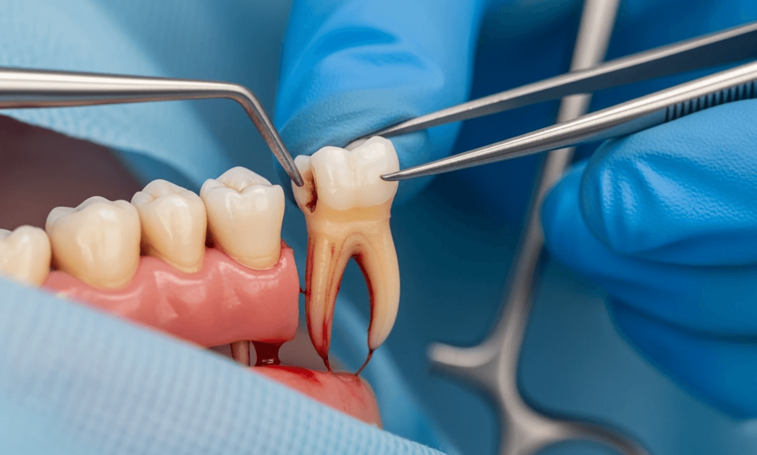 Dentist explaining sedation
